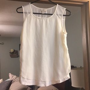 Loft cream dressy tank